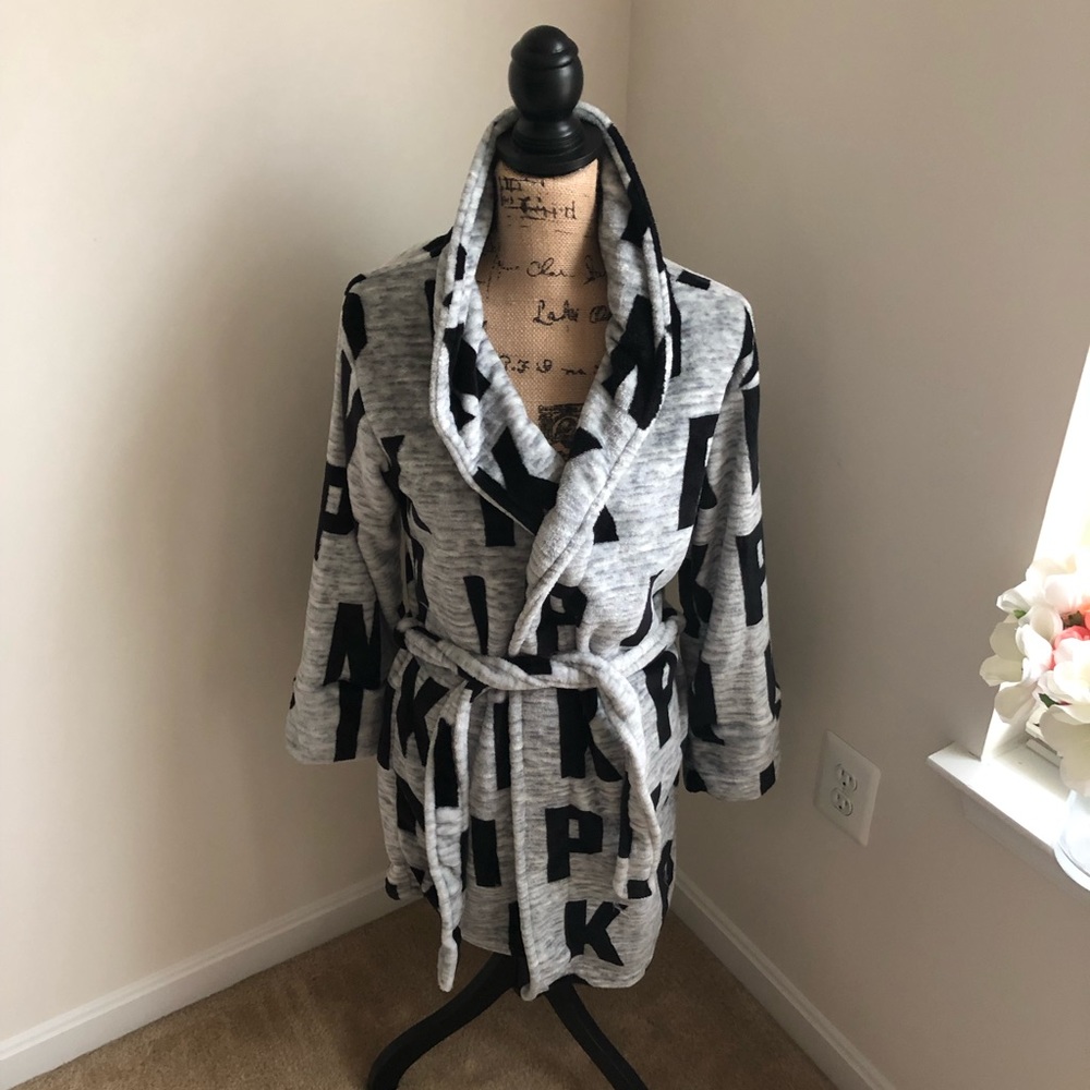 PINK fleece robe
